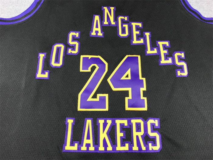 2024 City Edition Los Angeles Lakers 24 KOBE BRYANT Black NBA Jersey Basketball Shirt