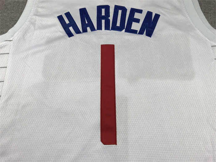 Los Angeles Clippers 1 HARDEN White NBA Jersey Basketball Shirt
