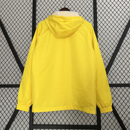 2023-2024 Tigres UANL Yellow Soccer Windbreaker Jacket