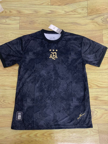 Fan Version 1902-2022 Argentina 120th Black Soccer Jersey