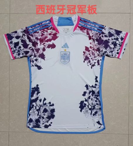 with Star Fan Version 2023 Spain Away Soccer Jersey Camiseta de España Football Shirt