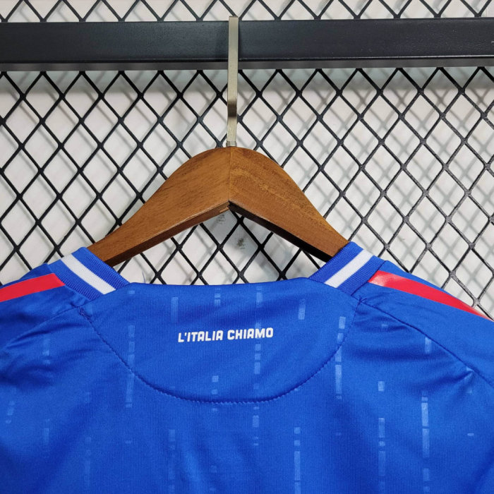 Fan Version Italy 2024 Home Soccer Jersey Football Shirt