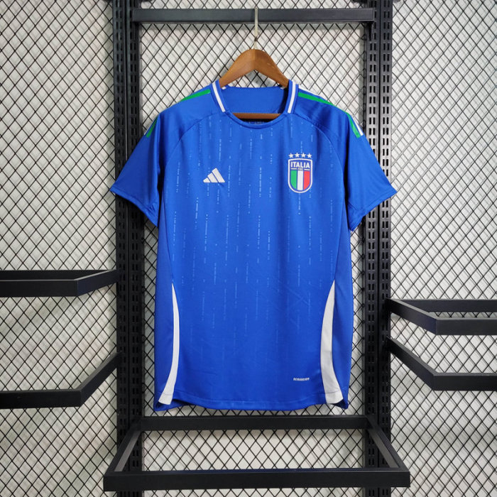 Fan Version Italy 2024 Home Soccer Jersey Football Shirt