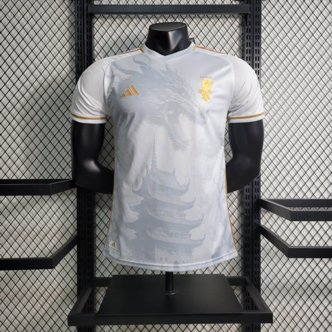 Player Version 2023 Japan White Dragon Soccer Jersey