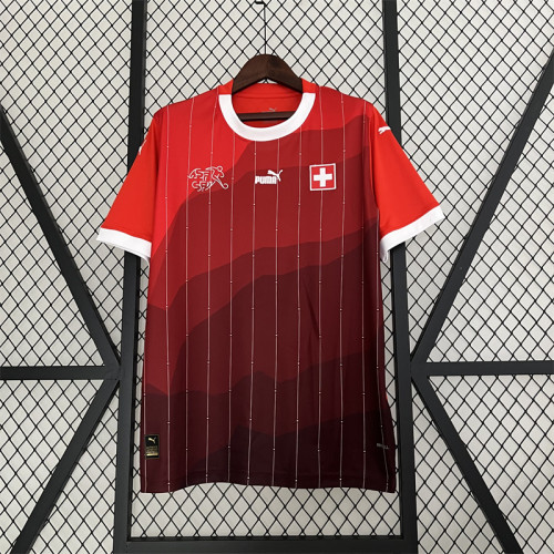 Fans Version 2023 Switzerland Home Soccer Jersey Swiss Football Shirt