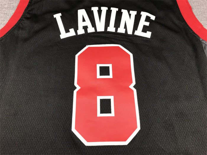 2024 City Edition Chicago Bulls 8 LAVINE Black NBA Jersey Basketball Shirt