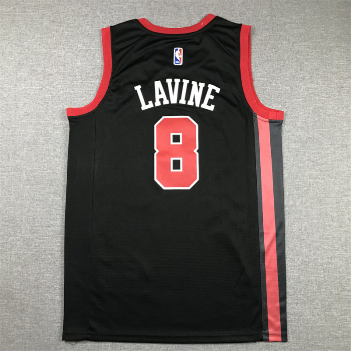 2024 City Edition Chicago Bulls 8 LAVINE Black NBA Jersey Basketball Shirt