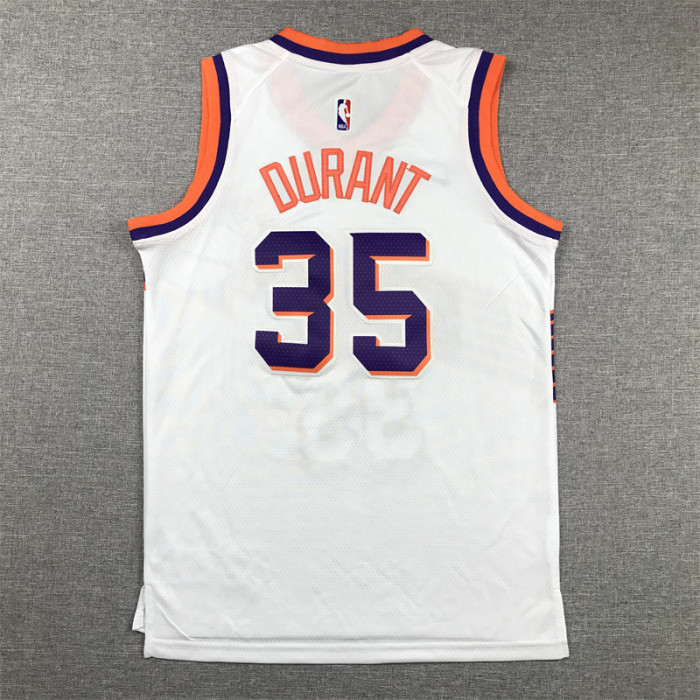 Youth Classic Phoenix Suns 35 DURANT White NBA Jersey Child Basketball Shirt