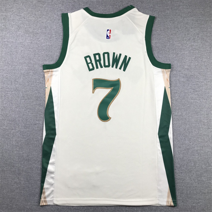 2024 City Editon Boston Celtics 7 BROWN White NBA Jersey Basketball Shirt