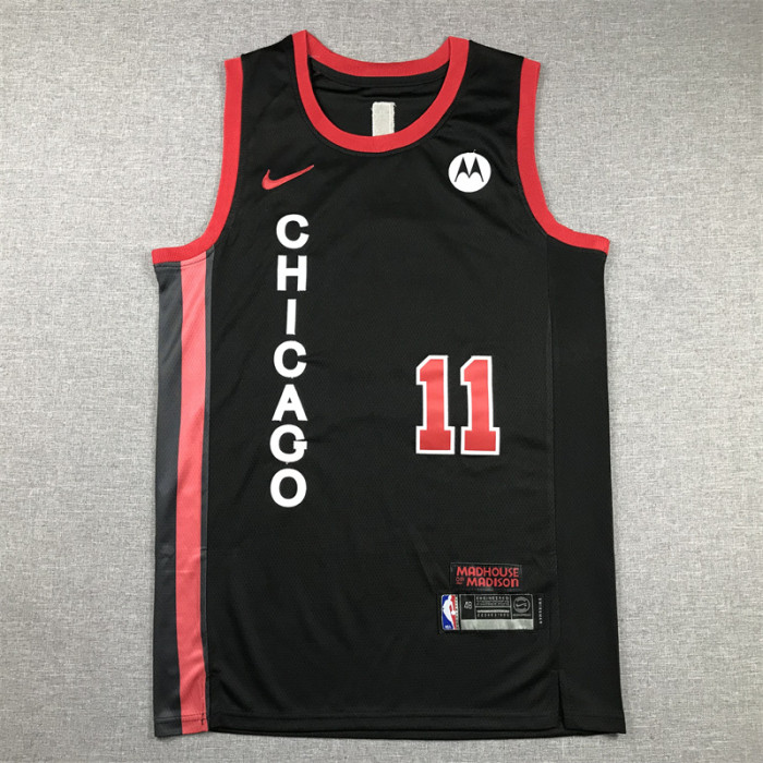 2024 City Edition Chicago Bulls DeROZAN 11 Black NBA Jersey Basketball Shirt