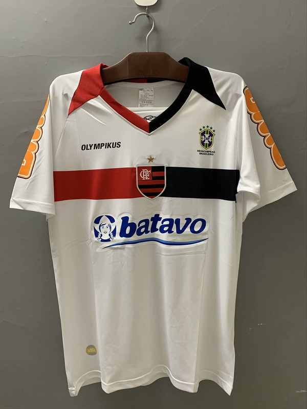 Retro Jersey 2010 Flamengo Away White Soccer Jersey Vintage Football Shirt