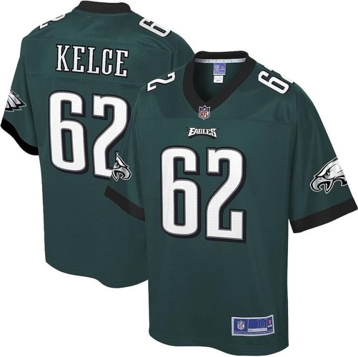 Philadelphia Eagles 62 KELCE Green NFL Jersey