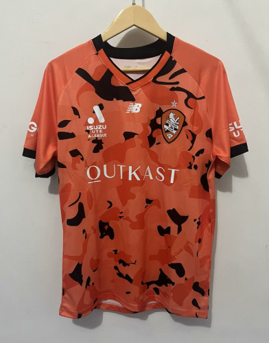 Fans Version 2023-2024 Brisbane Roar Home Soccer Jersey
