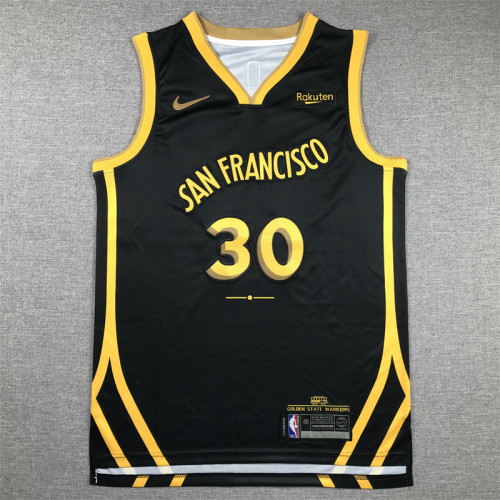 2024 City Edition Golden State Warriors 30 CURRY Black NBA Jersey Basketball Shirt