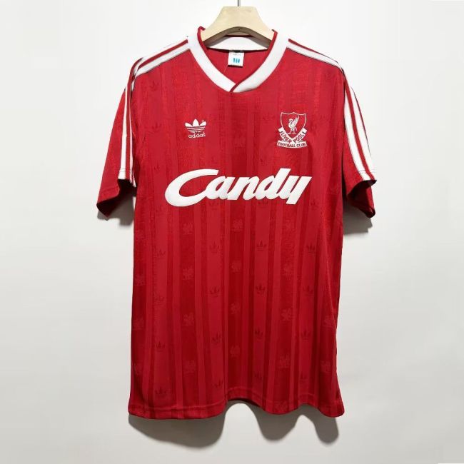 Retro Jersey 1988-1989 Liverpool Home Soccer Jersey Vintage Football Shirt
