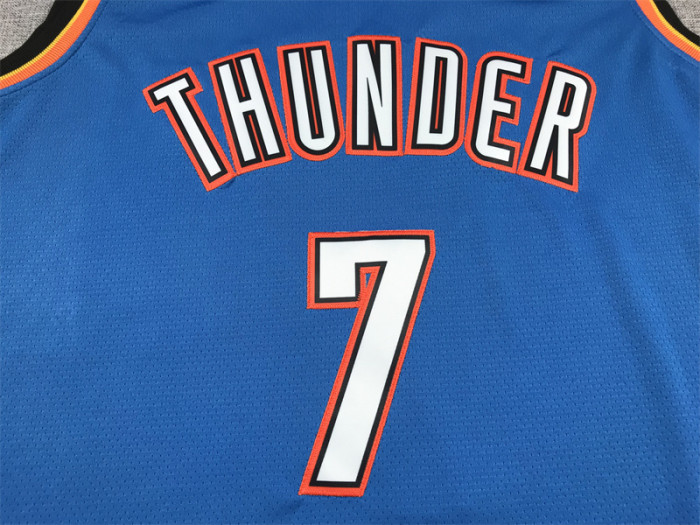 Oklahoma City Thunder HOLMGREN 7 Blue NBA Jersey Basketball Shirt