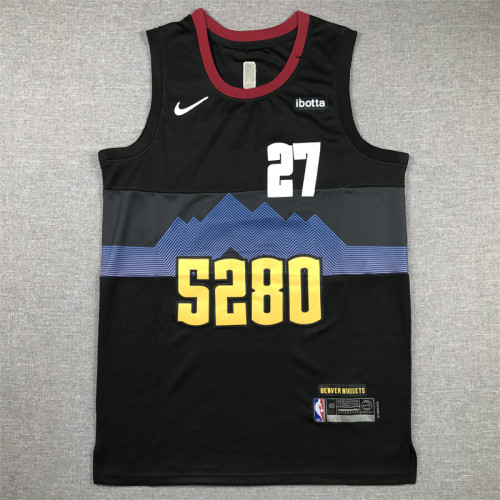 2024 City Edition Denver Nuggets 27 MURRAY Black NBA Jersey Basketball Shirt