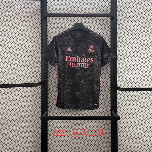 Retro Jersey 2020-2021 Real Madrid Third Away Black Soccer Jersey Vintage Real Football Shirt