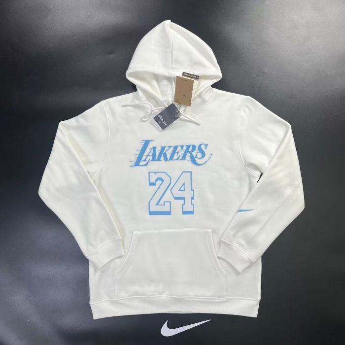 Los Angeles Lakers Kobe Bryant NBA Hoodie Basketball Hoody Black Grey White Cotton Sweater