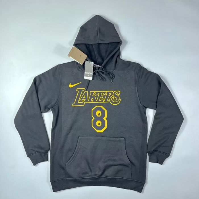 Los Angeles Lakers Kobe Bryant NBA Hoodie Basketball Hoody Black Grey White Cotton Sweater