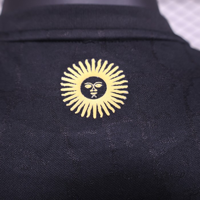 Player Version 2024 Argentina Special Edition Black/Gold Soccer Jersey