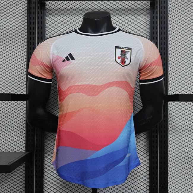 Player Version 2024 Japan Orange/Blue Soccer Jersey