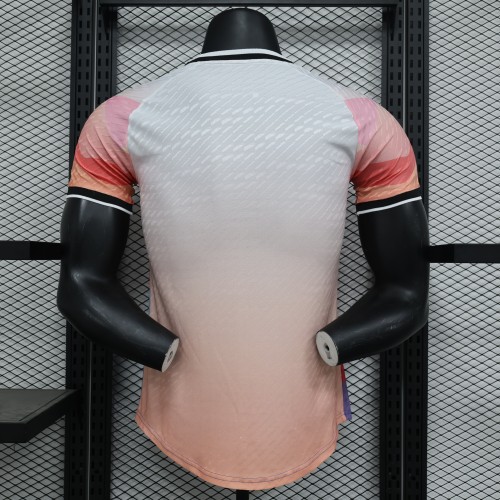 Player Version 2024 Japan Orange/Blue Soccer Jersey