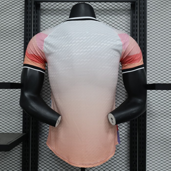 Player Version 2024 Japan Orange/Blue Soccer Jersey