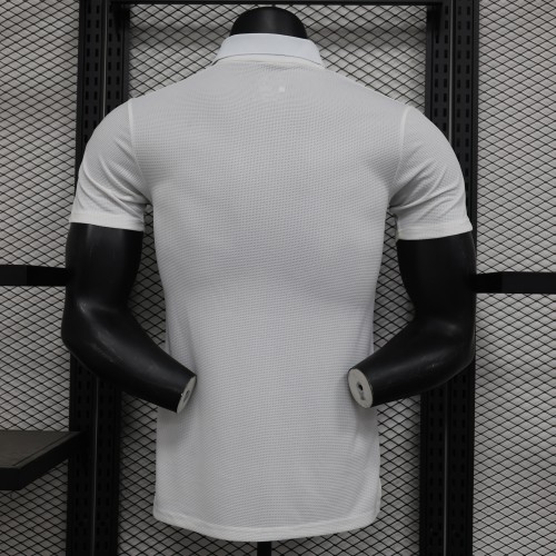 Player Version 2024 Italy White Soccer Jersey Football Shirt