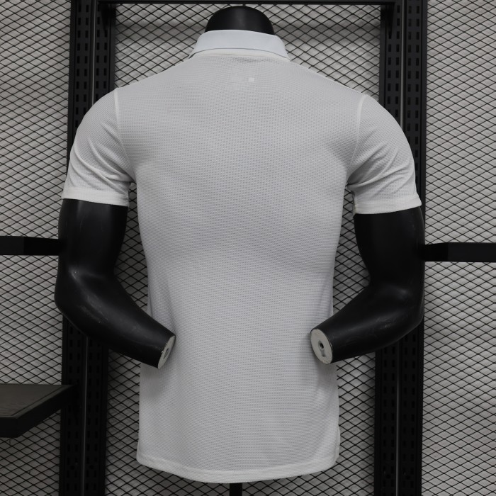 Player Version 2024 Italy White Soccer Jersey Football Shirt