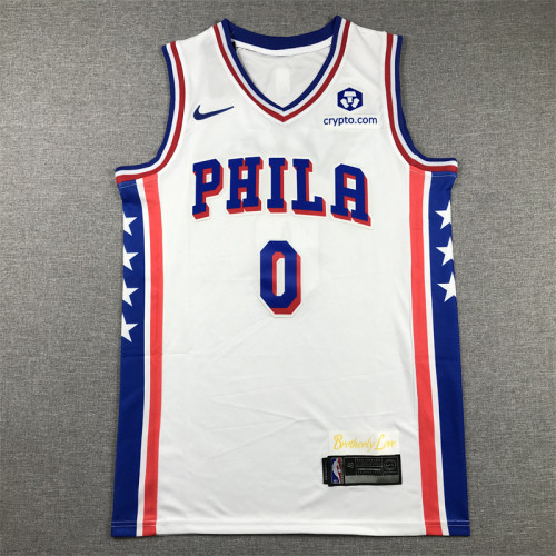 Philadelphia 76ers 0 MAXEY White NBA Jersey Basketball Shirt