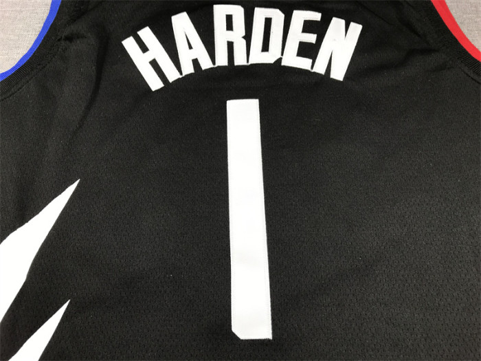 Statement Edition Los Angeles Clippers 1 HARDEN Black NBA Jersey Basketball Shirt