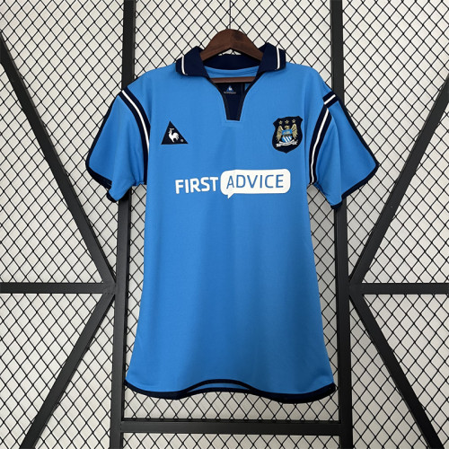 Retro Jersey 2002-2003 Manchester City Home Vintage Soccer Jersey