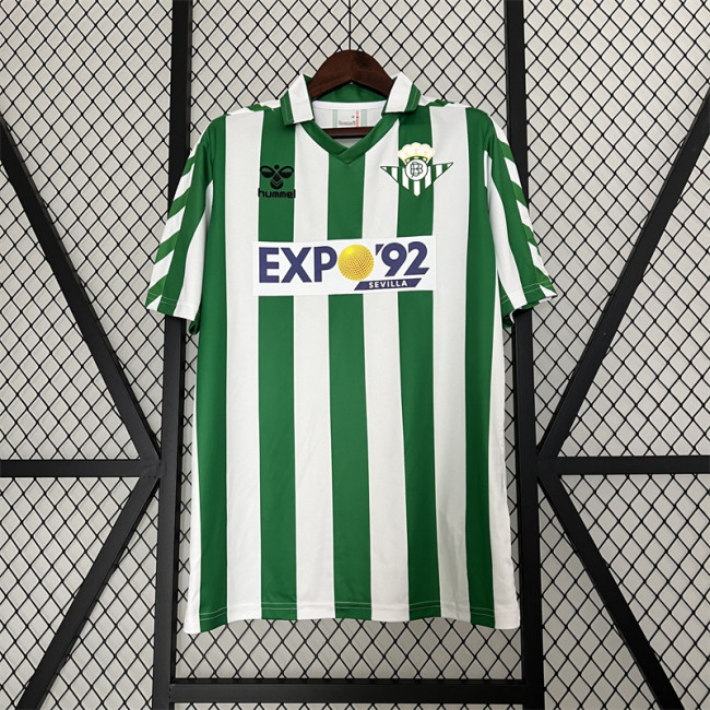 Retro Jersey 1988-1989 Real Betis Home Soccer Jersey Vintage Football Shirt