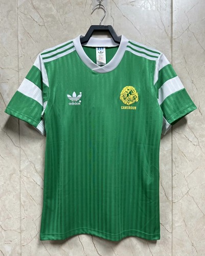 Retro Jersey 1990 Cameroon Home Soccer Jersey Cameroun Vintage Football Shirt