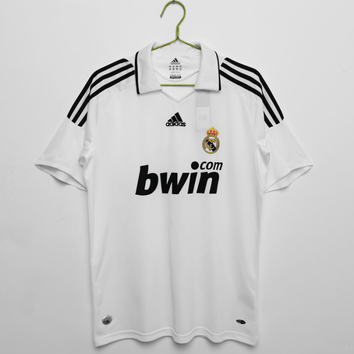 Retro Jersey 2008-2009 Real Madrid Home Soccer Jersey Real Vintage Football Shirt