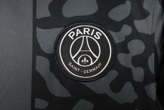 Maillot PSG Fan Version 2023-2024 Paris Saint-Germain Third Away Black Soccer Jersey