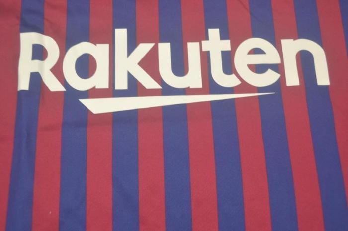 with UCL Patch Retro Jersey 2018-2019 Barcelona Home Soccer Jersey Vintage Football Shirt