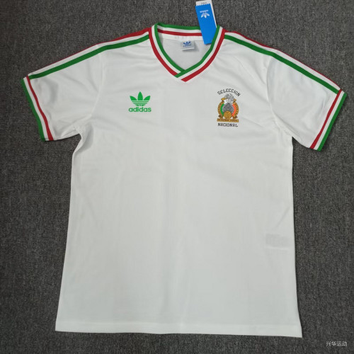 Retro Jersey 1985 Mexico White Soccer Jersey Vintage Football Shirt
