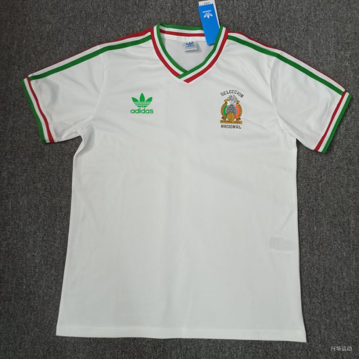 Retro Jersey 1985 Mexico White Soccer Jersey Vintage Football Shirt