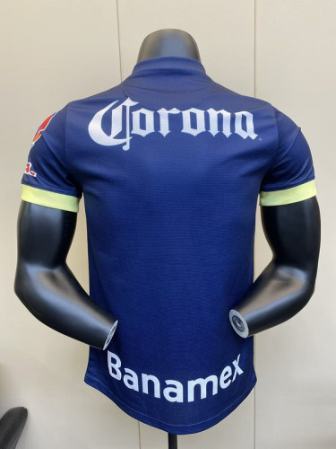 Retro Jersey 2014-2015 Club America Aguilas Away Dark Blue Soccer Jersey