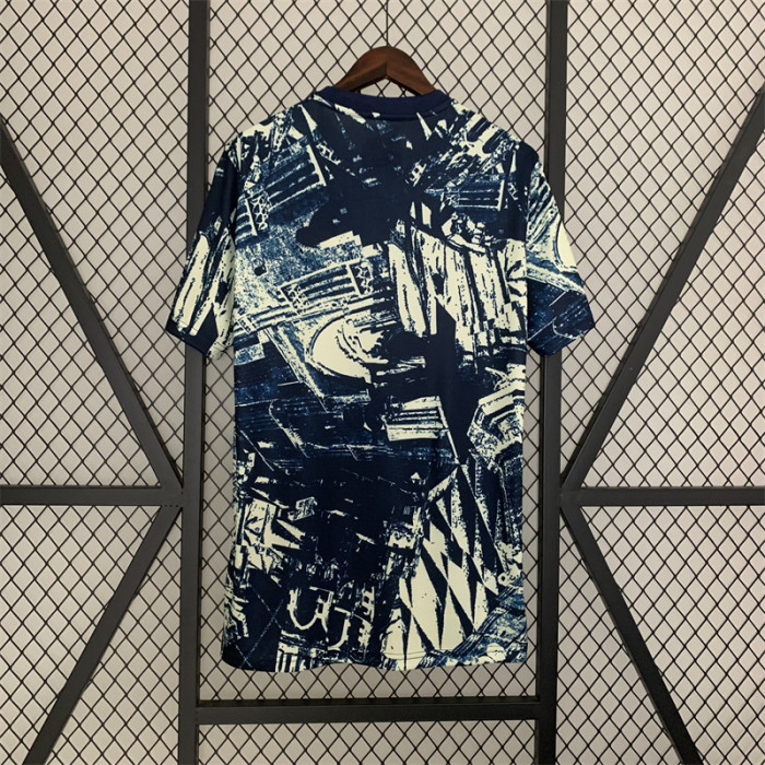 FC Bayern 2023-24 Pre-Match Jersey - Off White / Night Indigo Football Shirt