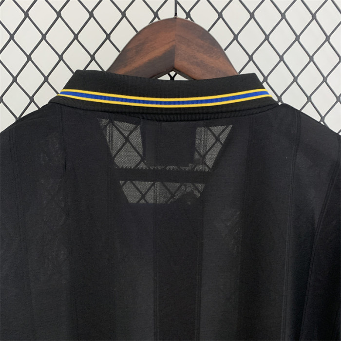 Long Sleeve Retro Jersey 1993-1994 Manchester United Away Black Soccer Jersey Vintage Football Shirt