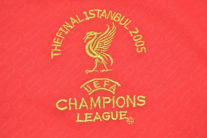 Retro Jersey 2004-2005 Liverpool UCL Final Home Soccer Jersey Vintage Football Shirt