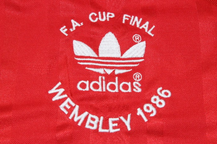 Long Sleeve Retro Jersey 1985-1986 Liverpool Double Winners Home Soccer Jersey