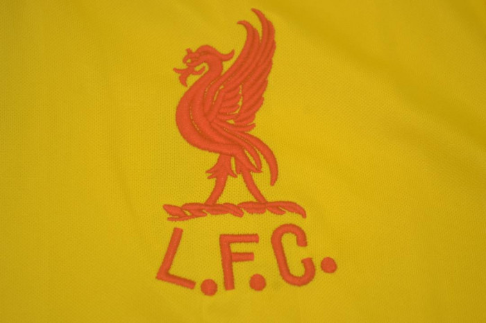 Retro Jersey 1985-1987 Liverpool Third Yellow Soccer Jersey Vintage Football Shirt