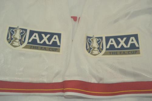 with Patch Retro Jersey 1985-1986 Liverpool Third White Soccer Jersey Vintage Football Shirt