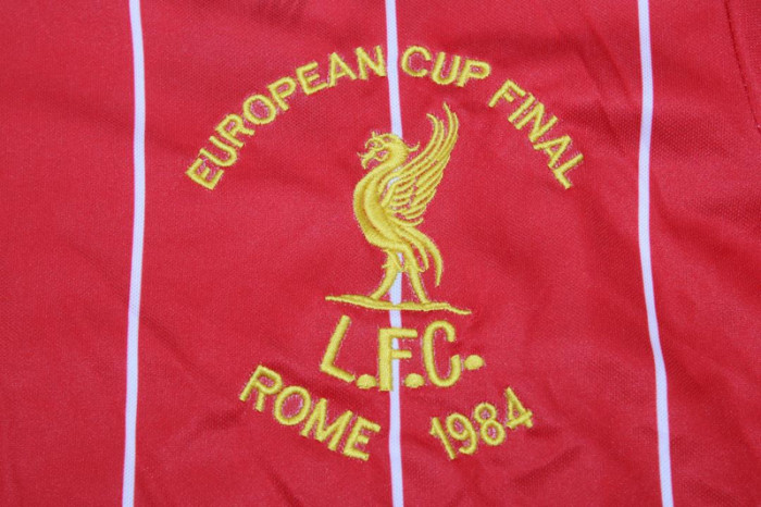 Retro Jersey 1984  Liverpool UCL FINAL Home Soccer Jersey Red Vintage Football Shirt