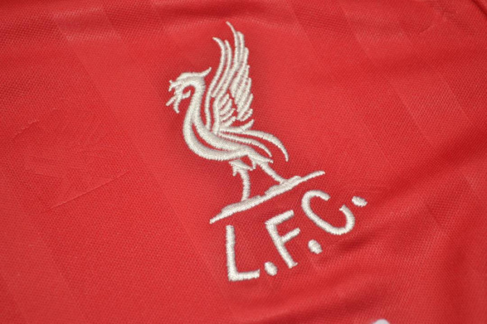 Retro Jersey Liverpool 1985-1986 Double Victory Red Home Soccer Jersey Vintage Football Shirt