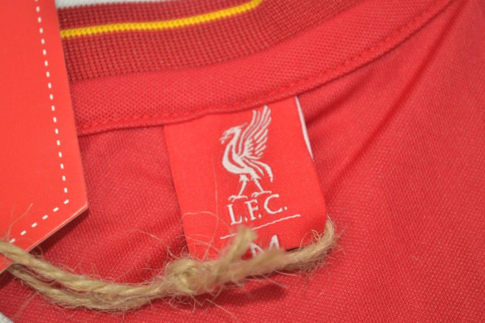 Retro Jersey Liverpool 1985-1986 Double Victory Red Home Soccer Jersey Vintage Football Shirt